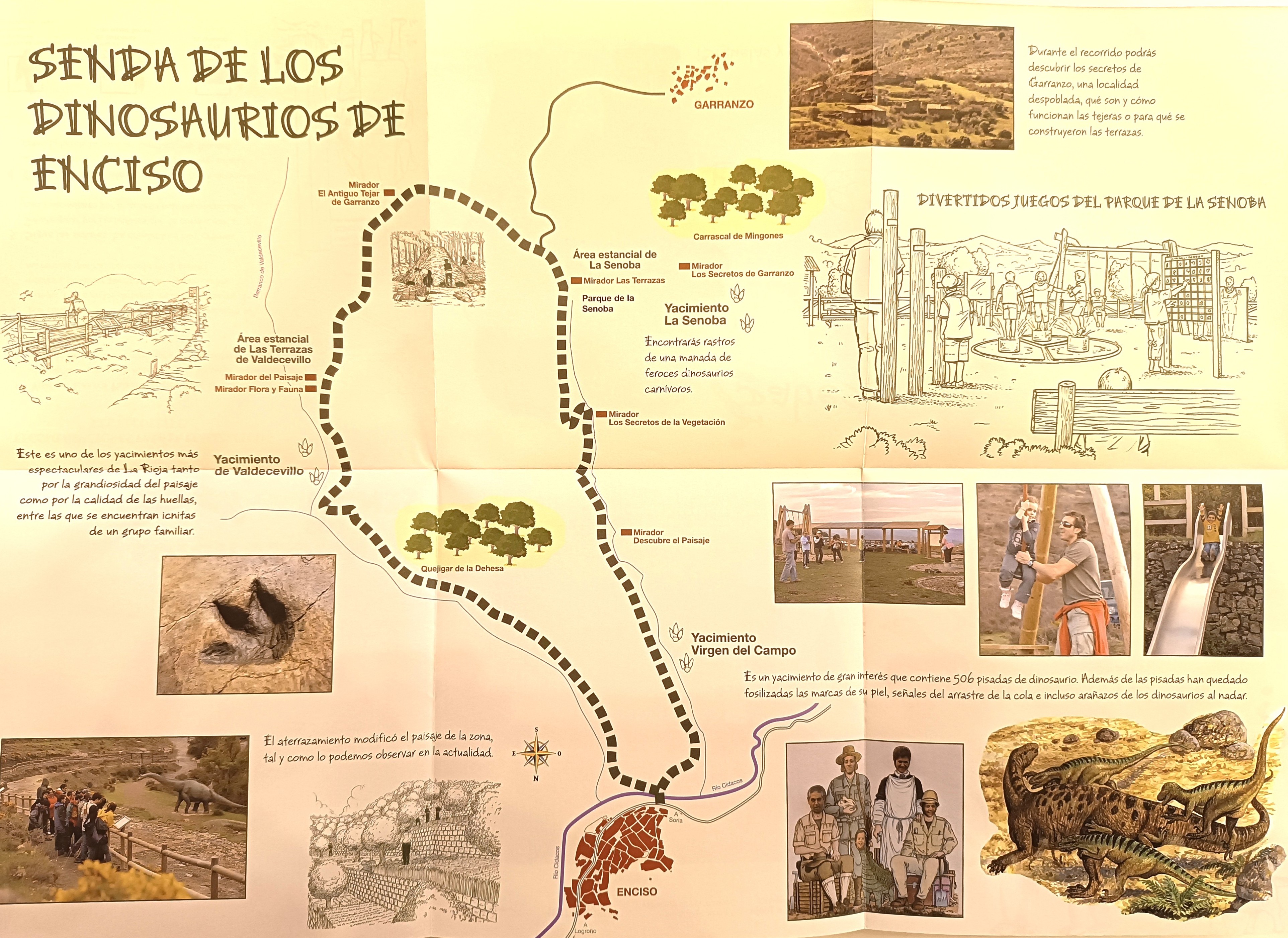Folleto ruta dinosuaurios